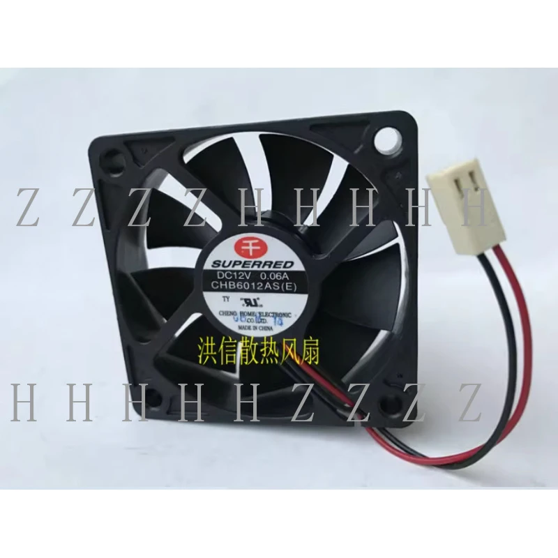 

Z 60mm Superred CHB6012AS(E) DC12V 0.06A / 2-pin Fan #am3
