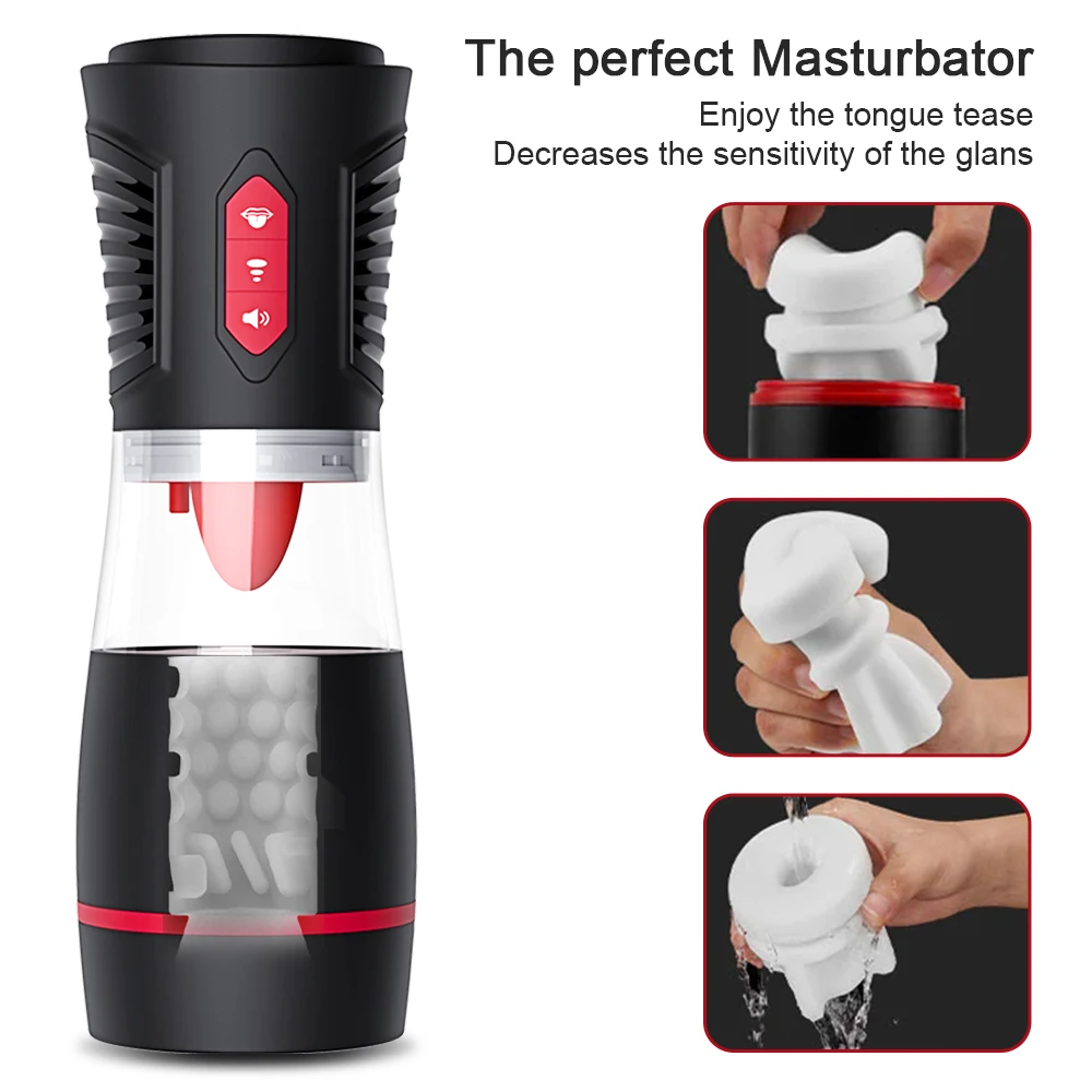 Automatic Blowjob Male Masturbators For Men Real Adult Goods 18 Sucking Machine men\'s Silicone Vagina Doll Sexy Masturbation Toy