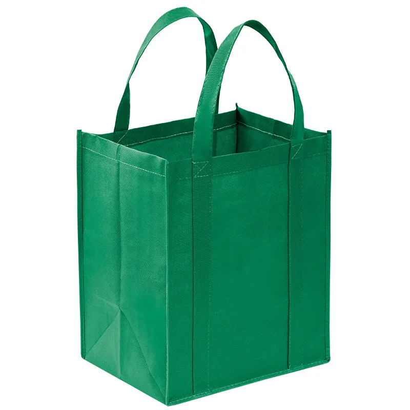New Arrival Quality Reusable Foldable Button Shopping Bag Non-Woven Tote Pouch Storage Handbag Grocery Eco Friendly Bags