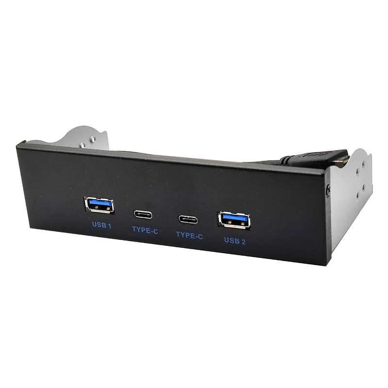 USB3.2 TYPE-C optical drive 10Gbps panel 3.5 inch 5.25 inch HUB 19PIN to C port front and back plug