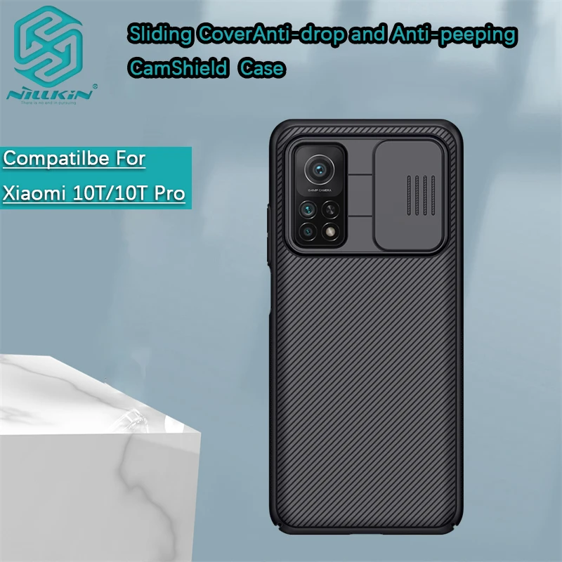 Dla Xiaomi 11 Lite NE/Mi 10 Pro/10T/Poco X3 NFC/X3 Pro/Civi 1S Nillkin CamShield Case etui na telefon etui ochronne PC tylna obudowa