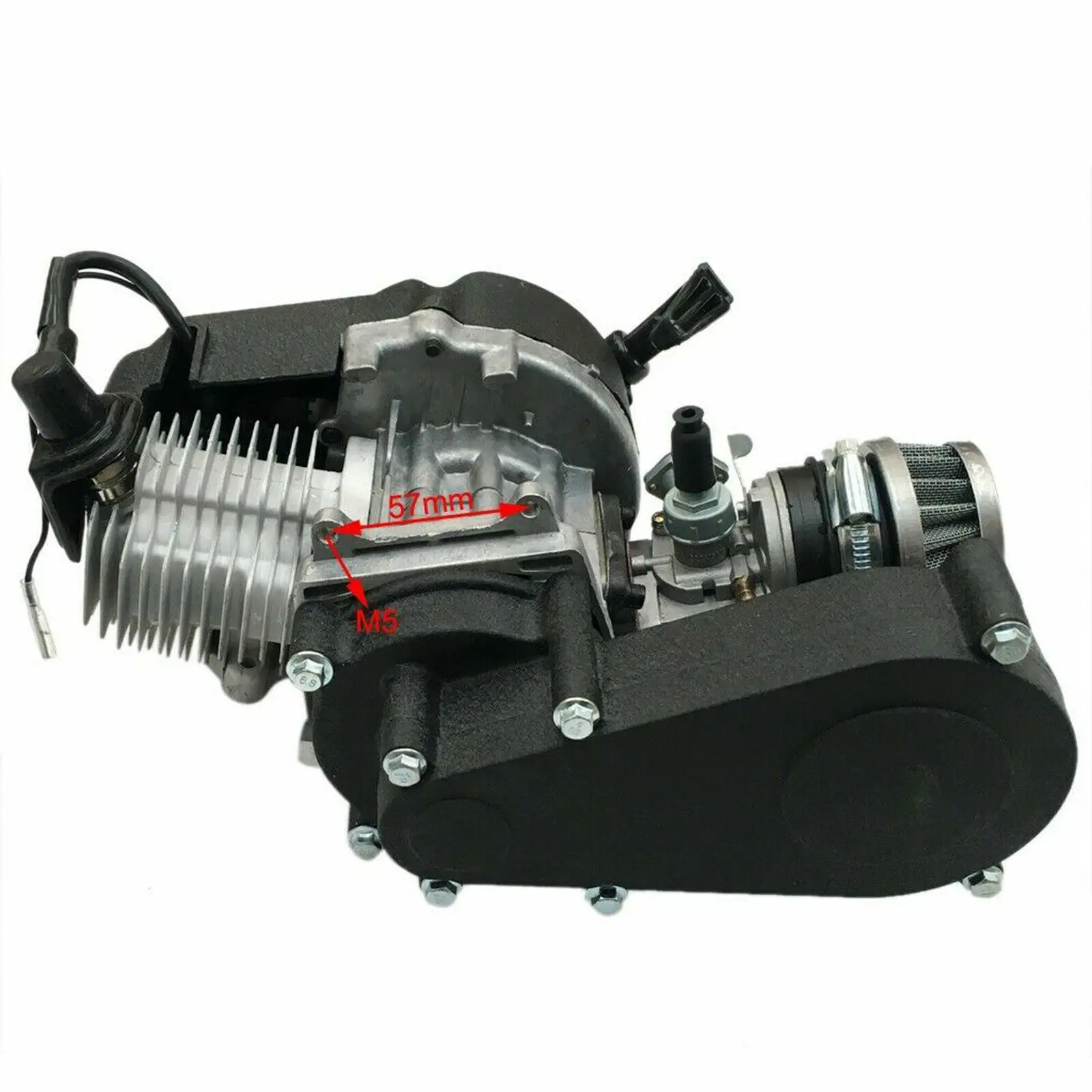 2-Stroke Engine Motor Kit Air-Cooled for 49CC Pocket MINI Dirt Bike Scooter ATV Single Cylinder