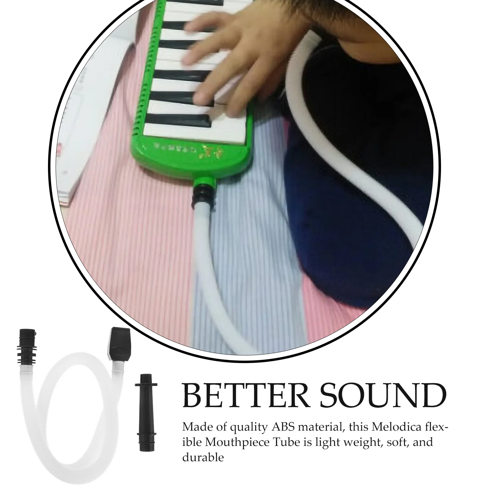 

Melodica Mouthpiece Tube Flexible Replacement Part For Soprano Keyboard High-Quality Abs Durable Lightweight Soft Instrument