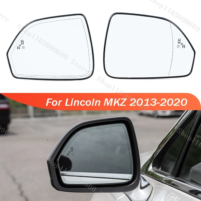 

LHD For Lincoln MKZ 2013 2014 2015 2016 2017 2018 2019 2020 Blind Spot Rearview Side Mirror Lens Glass With Heated DP5Z-17K707-F