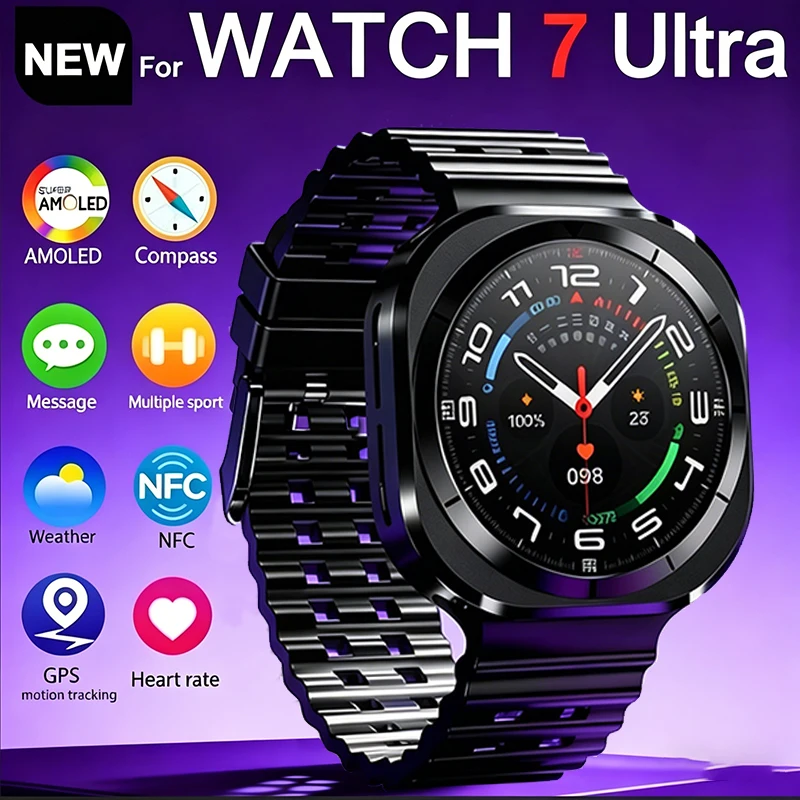 2026 New Watch 7 Ultra Smart Watch Men 3D Display Sport Blue