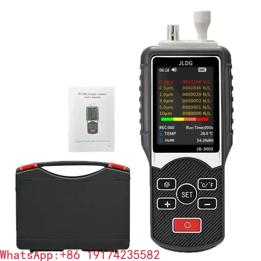 6-Channel Dust Particle Counter Particulate Matter Tester Air Quality Monitor