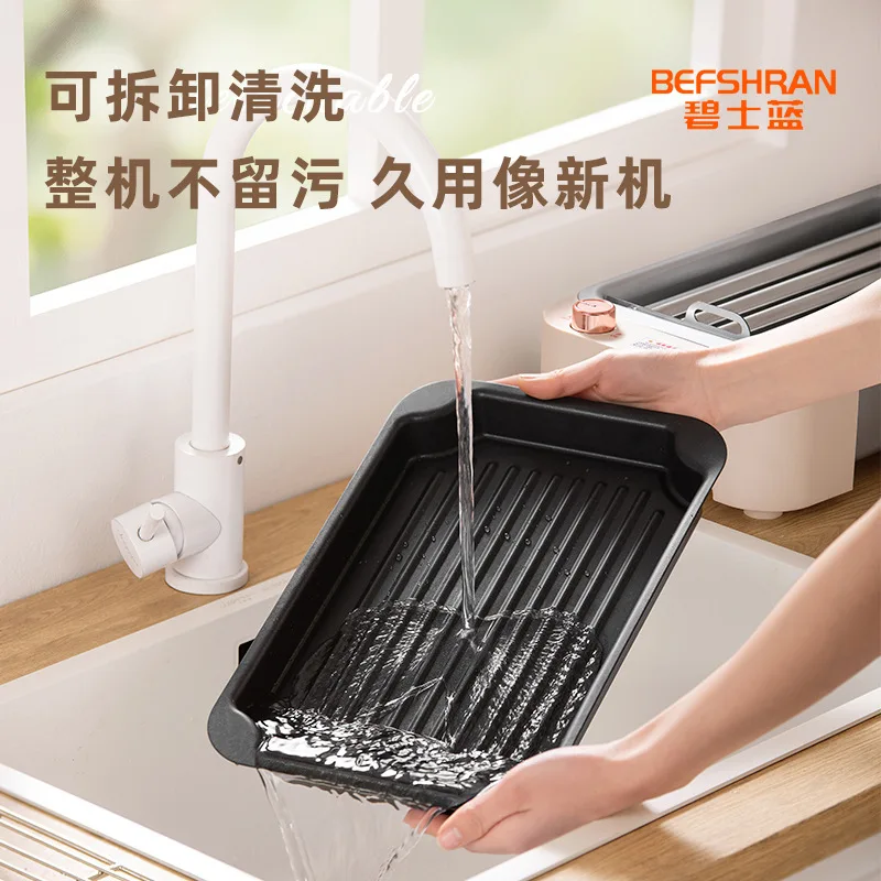 Adecuado para Bisblue, Mini máquina automática 3 en 1 para parrilla de salchichas, dormitorio de perritos calientes para el hogar, artefacto multifuncional pequeño para salsa