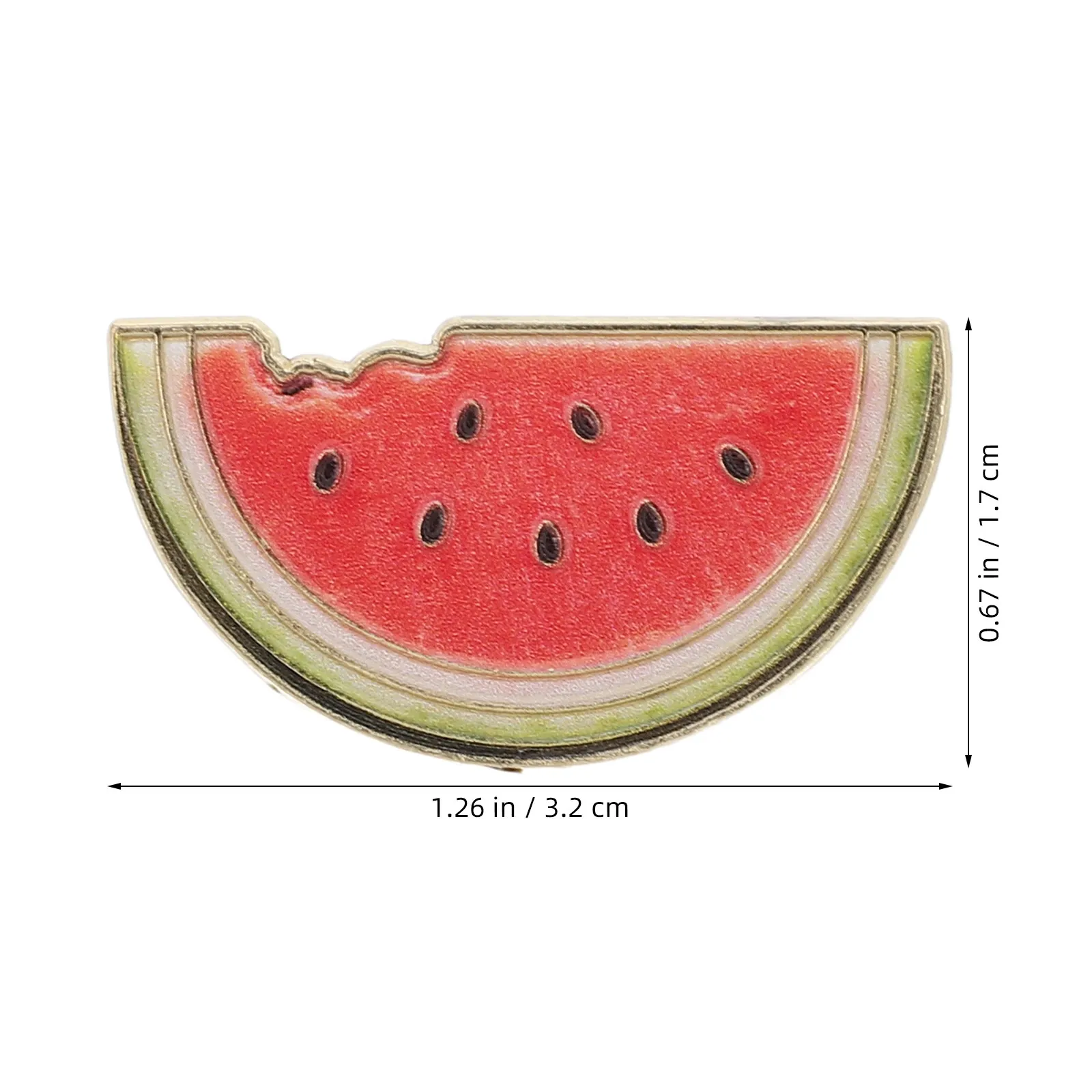 10Pcs Cute Watermelon Enamel Pin Zinc Alloy Cartoon Fruit Brooch for Women Jacket Backpack Hat Watermelon Slice Pin Badge