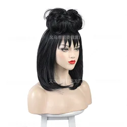 Halloween Party Wigs Beetle Wig Lydia Deetz Cosplay Wig Headgear by The Underworld Mage for Women Wig + Free Wig Cap