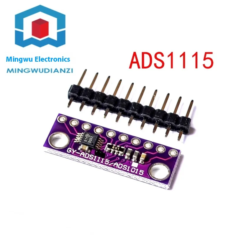 

ADS1115 16-битный ADC 4-канальный Регулируемый аналогово-цифровой модуль преобразования с коэффициентом усиления
