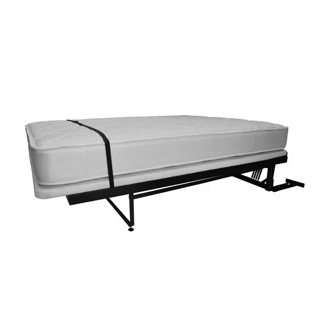 

-Black Powder Coated Q235 Bed Frame King Queen Size Folding Murphy Bed Spring Mechanism Hardware Kit for Single Apartment