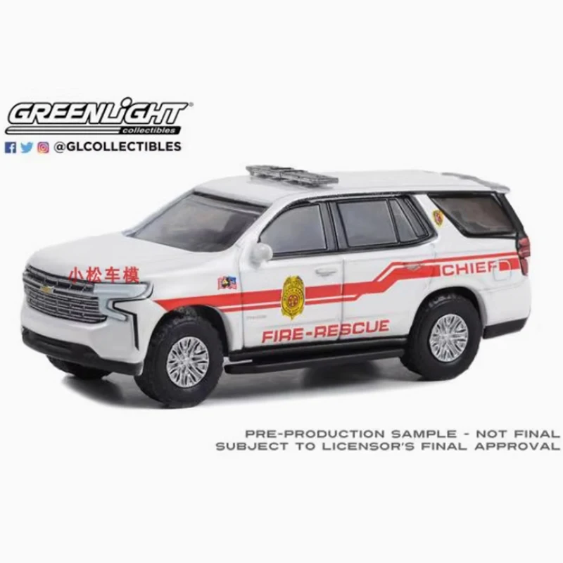 

Greenlight масштаб 1:64 2021, имитация модели автомобиля из сплава Tahoe, статическая коллекция, украшенные праздничные подарки, игрушки, сувенирный подарок