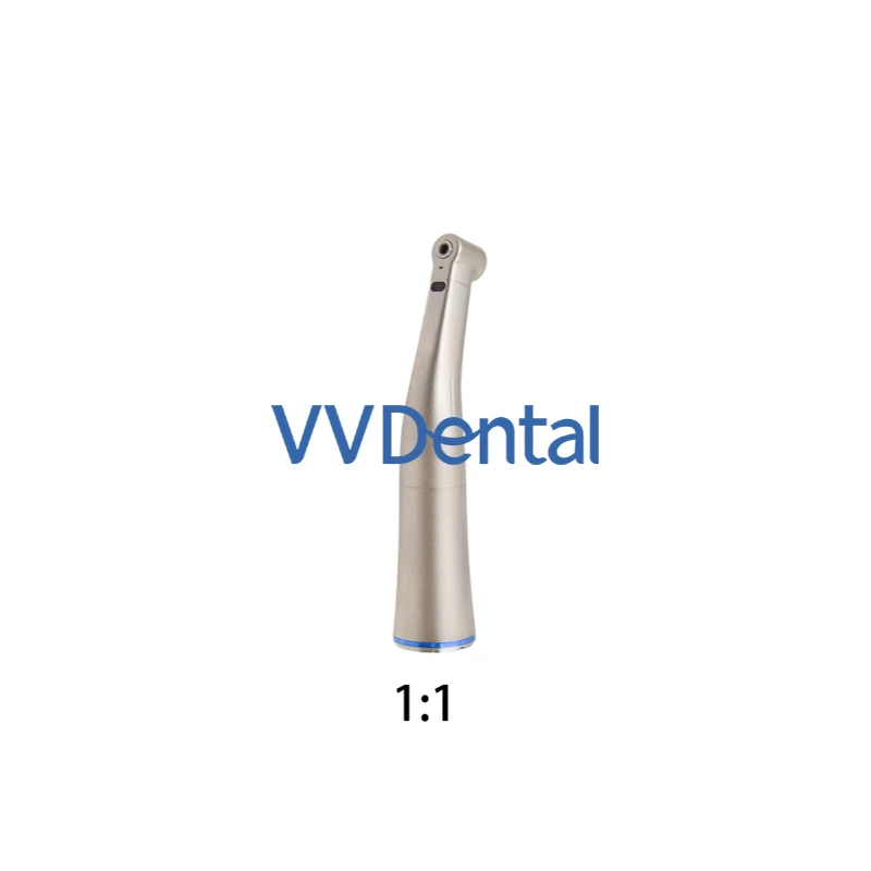 Dental 1:1/1:5 Fiber Optic Contra Angle Fit E-type Electric Micromotor Internal Water Spray Stainless Steel Low Speed Handpiece