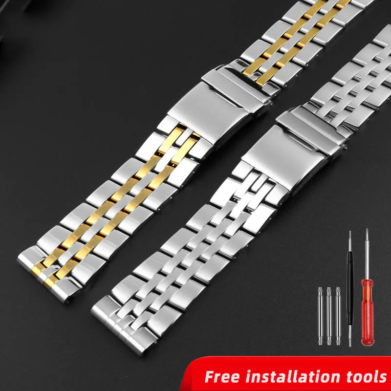 High quality Stainless Steel Strap Wrist Watch Band 22 24mm For Breitling Super Ocean Challenge Avengers WatchBand mens