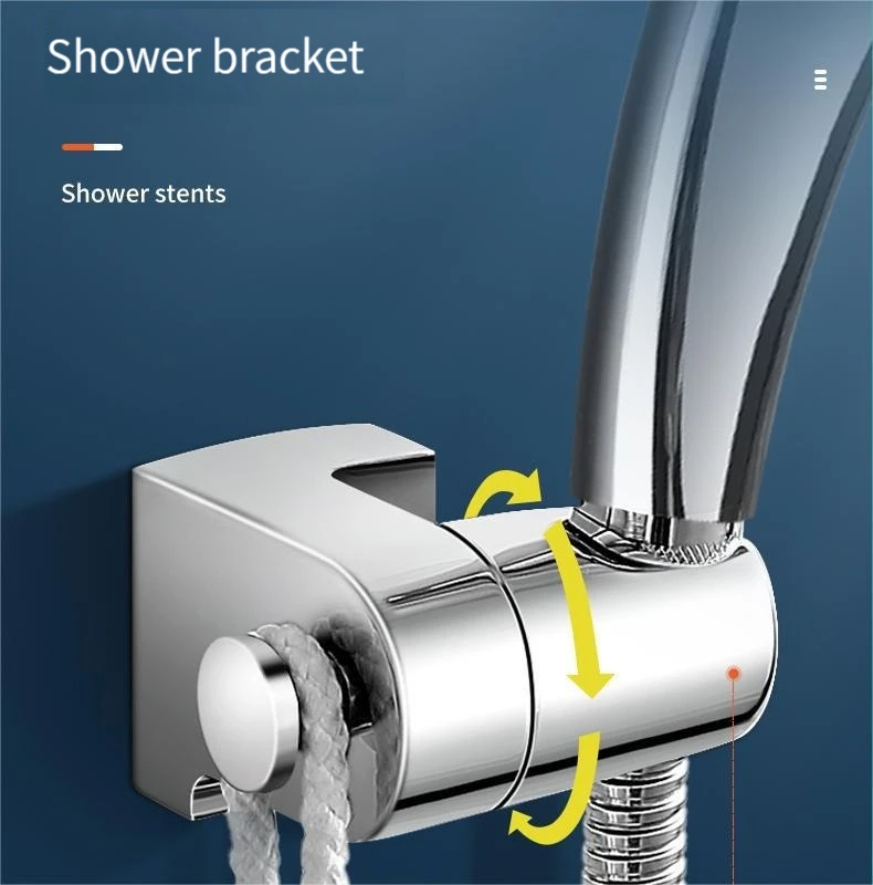 

Держатель для душевой лейки, регулируемый настенный держатель для душа, самоклеящаяся головка для душа, аксессуары для ванной комнаты