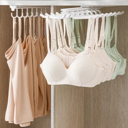 Household Multi-functional Non-punch Pull-out Underwear Storage Rack Creative Wardrobe Telescopic Bra Hat Hanger Hook Organizer