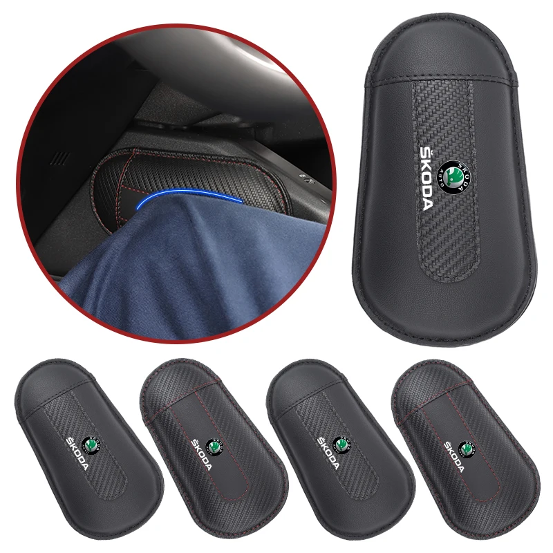 Car Knee Pad Armrest Mat Elbow Pillow Leg Cushion Hand Support Mat For Skoda Octavia Superb Rapid Kodiaq Karoq Fabia Kamiq view 2