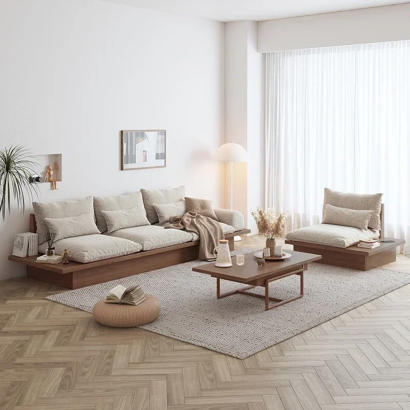 

for Japanese Style Furniture Wooden Storage Living Room Home Sofa Modern Sectional Sofa set
