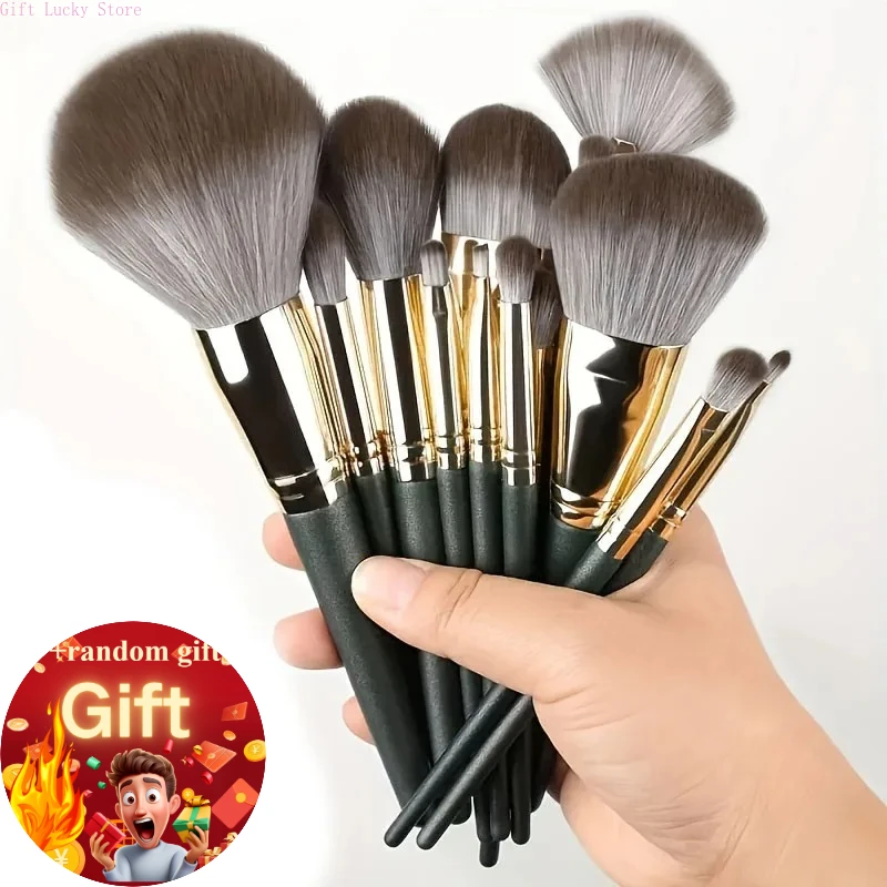 14-teiliges Luxus-Make-up-Pinsel-Set – professionelle Vollgesichts- und Augendetailpinsel, superweich, zum Auftragen von Foundation, Rouge usw.