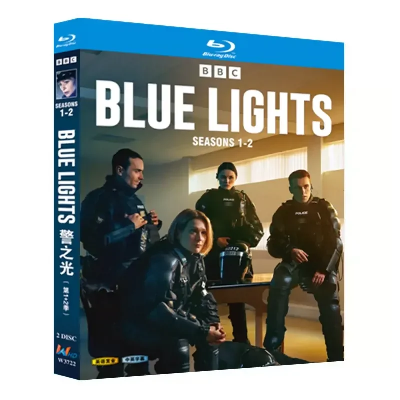 Blu-ray Ultra High Definition British Drama Police Light Season 1 and 2 BD Disc CD Box with Chinese and English Subtitles