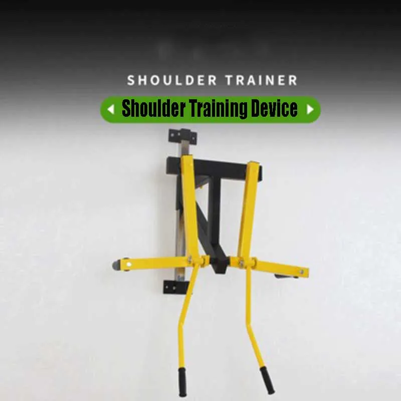 

Houshold Arm And Shoulder Trainer Muscle Fitness Shoulder Lift Machine Wall-mounted Gym Shoulder Trainer With Barbell Piece