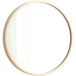 Nordic Hanging Mirror for Bedroom Bathroom Solid Wood Hanging Mirror Simple Round Mirror Girl Makeup  Round Wall Mirror
