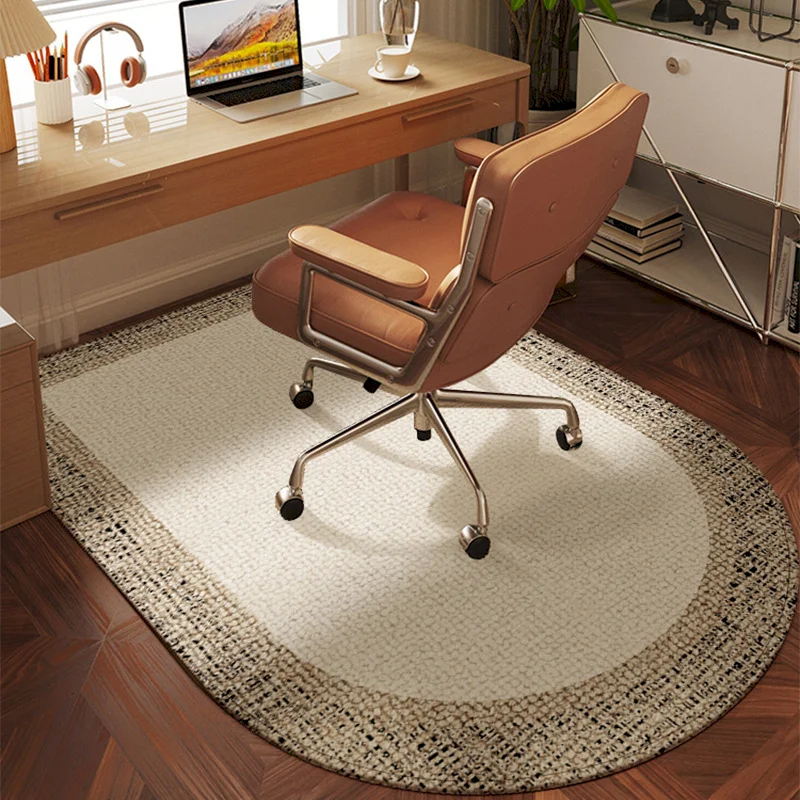 VIKAMA Semi-Circular Gaming Chair Cushion, Anti Slip Sound-Absorbing Floor, Gaming Computer Workspace, Home Decoration