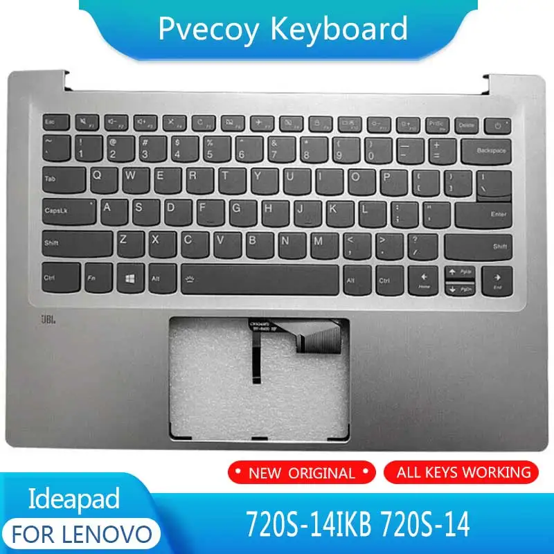 

New For Ideapad 720S-14IKB 720S-14 Laptop Palmrest Case Keyboard US English Version Upper Cover