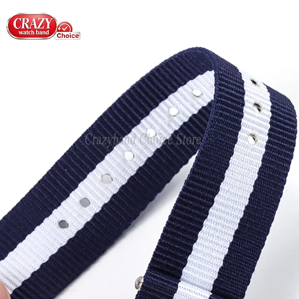 14mm 16mm 18mm 20mm 22mm 24mm Nylon Canvas Militär-Uhrenarmband Universelles Geflochtenes Schlaufenband Armband für Damen und Herren Weiches Armband Schwarz – Detail 3