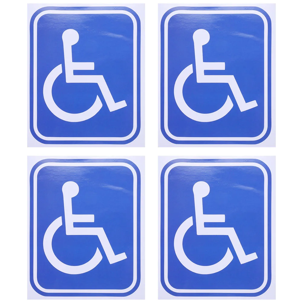 

Wheelchair Decoration Disability Identification Stickers Handicap for Car Placard Blue