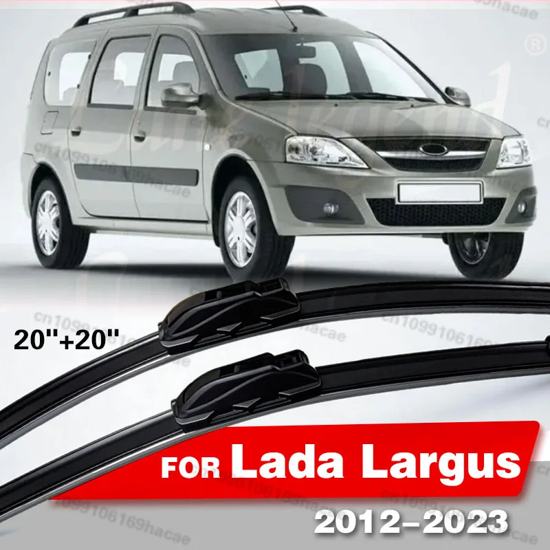 

For Lada Largus 2012 - 2023 2013 Car Front Wiper Blades Windshield Windscreen Clean Window Rain Brushes Car Accessories 20"+20"
