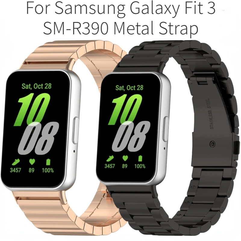 

Metal Band For Samsung Galaxy Fit 3 Strap Stainless Steel Bracelet wristband For Samsung Galaxy Fit 3 SM-R390 Correa Accessories