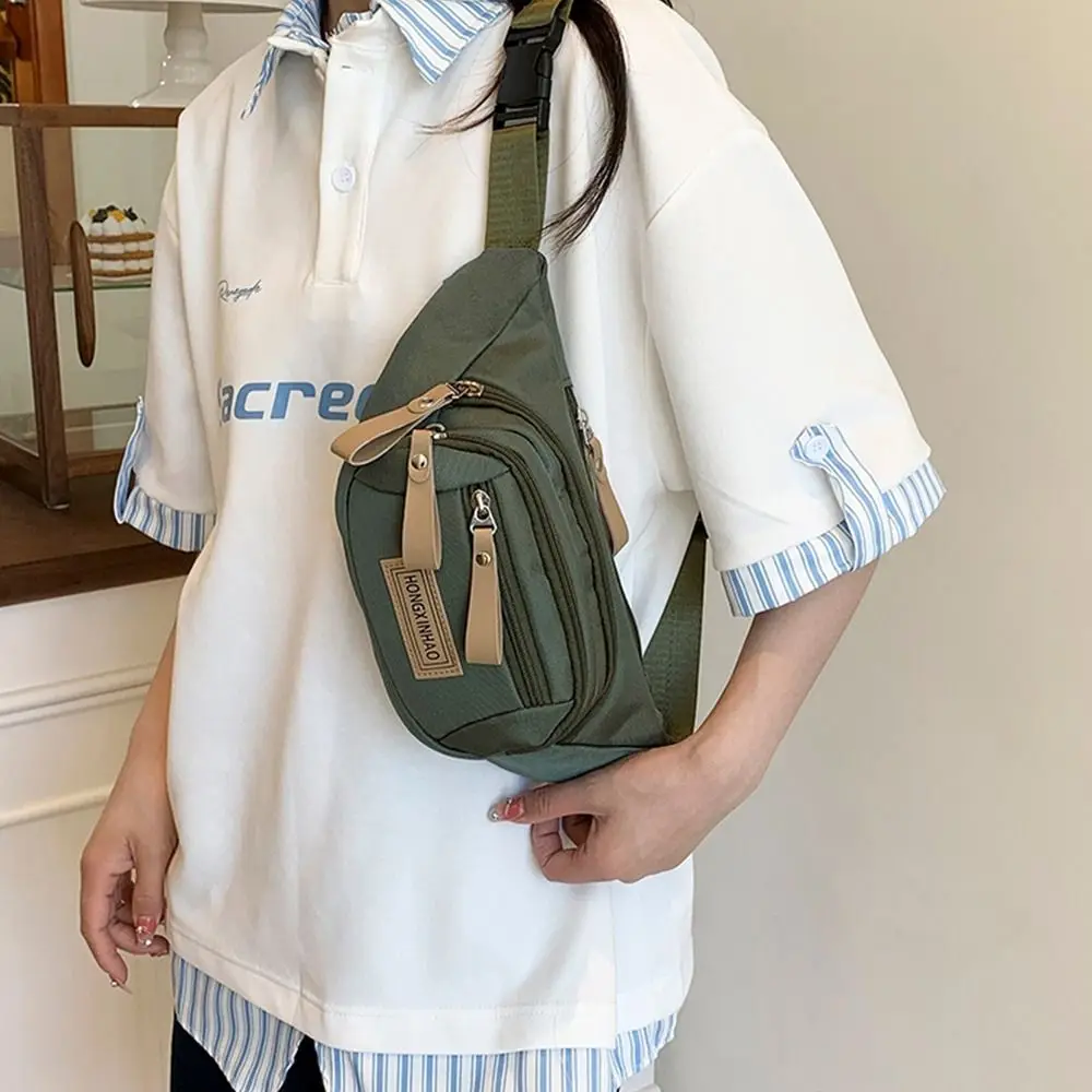 

Fashion Large Capacity Chest Bag Oxford Cloth Crossbody Bag Shoulder Bag Phone Bags Sports Waist Pack Travel