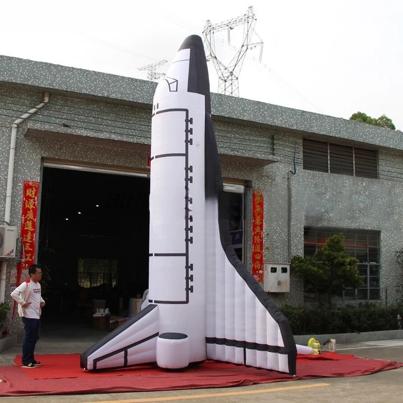 16ft Inflatable High Quality 5m Space Shuttle with Logo Inflatable Spaceship Model for Events