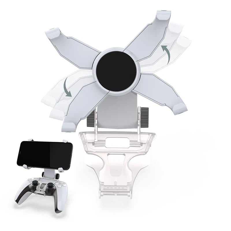 Suporte do telefone móvel para Playstation5, Gamepad Controller, Grip Mount, Clip Stand, leve transporte, Handset Rack, PS5