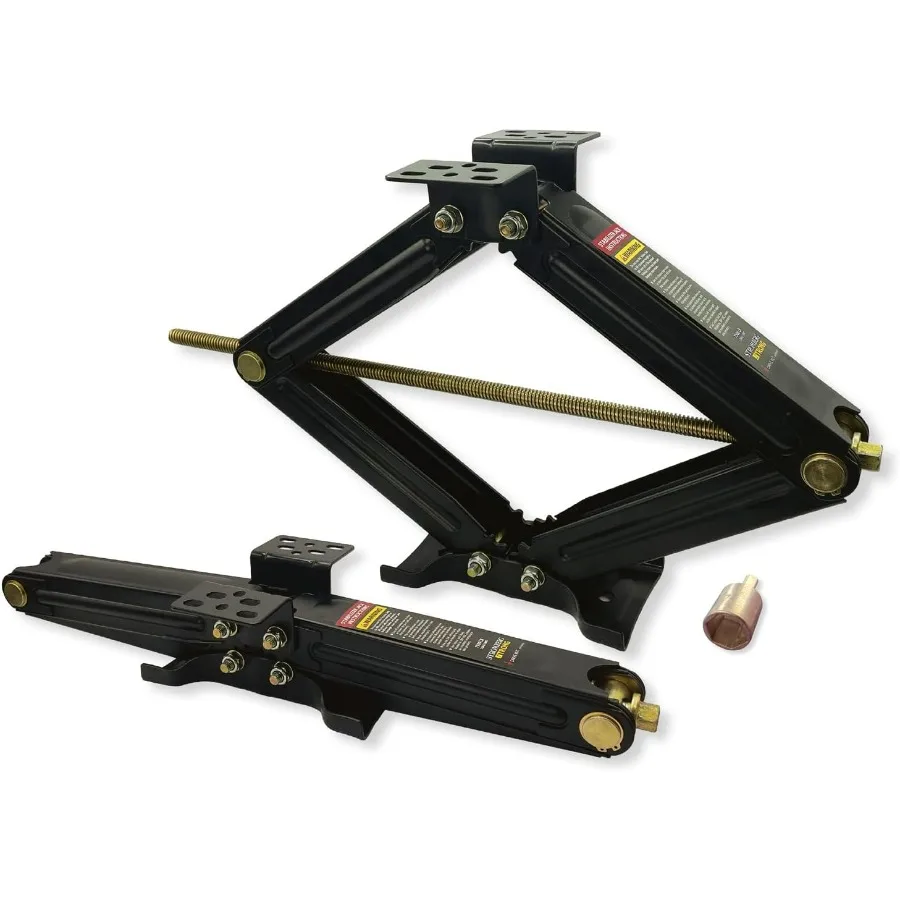 

Ножничные домкраты JSC-30 — сверхмощная 30-дюймовая система выравнивания автофургонов для кемперов, прицепов и автодомов — набор из 2 подставок с 7