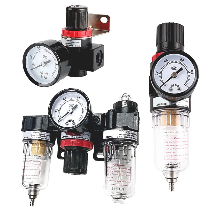 

Пневматический AC BC2000, трехкомпонентный фильтр воздушного компрессора с отделением масла и воды AFR BFR3000, клапан регулирования давления AR BR2000