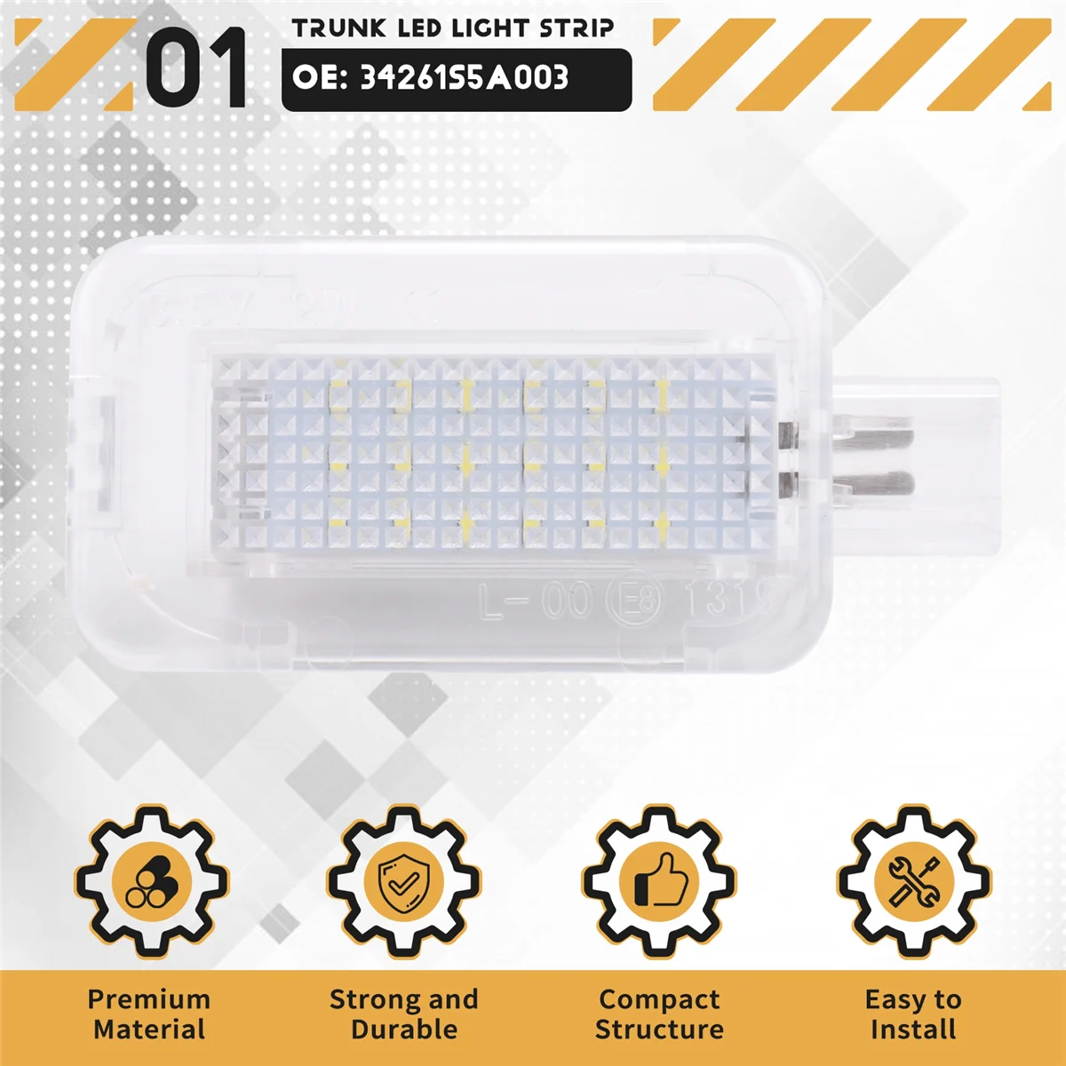 FER-p18-SMD LED الأمتعة جذع مقصورة ضوء منطقة البضائع ضوء المجاملة مصباح الباب لهوندا أكورد سيفيك صالح أكورا ILX