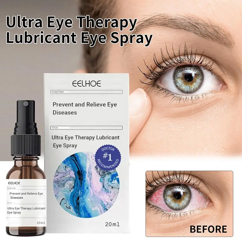 Lubrifiant Ultra Eye Therapy pour prévenir les maladies oculaires, éliminer les yeux rouges, les stries de sang, la fatigue oculaire, la sécheresse