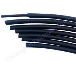 1 Meter/lot 2:1 Black 1mm 1.5mm 2mm 2.5mm 3mm 3.5mm 4mm 5mm 6mm 7mm 8mm 9mm DIY Repair Cable Heat Shrink Tubing Tube