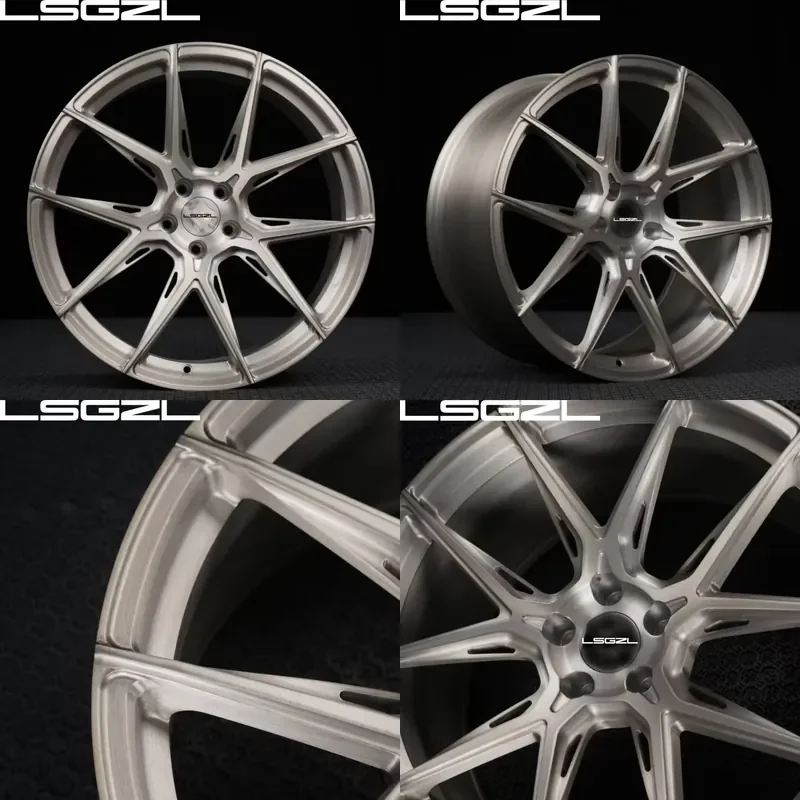 i LSGZL Brush Gold Forged 5x112 5x120 6x139.7 18 20 21 22 24 26 Inch Alloy Monoblock Wheels for RS4/5 F8X M3/4