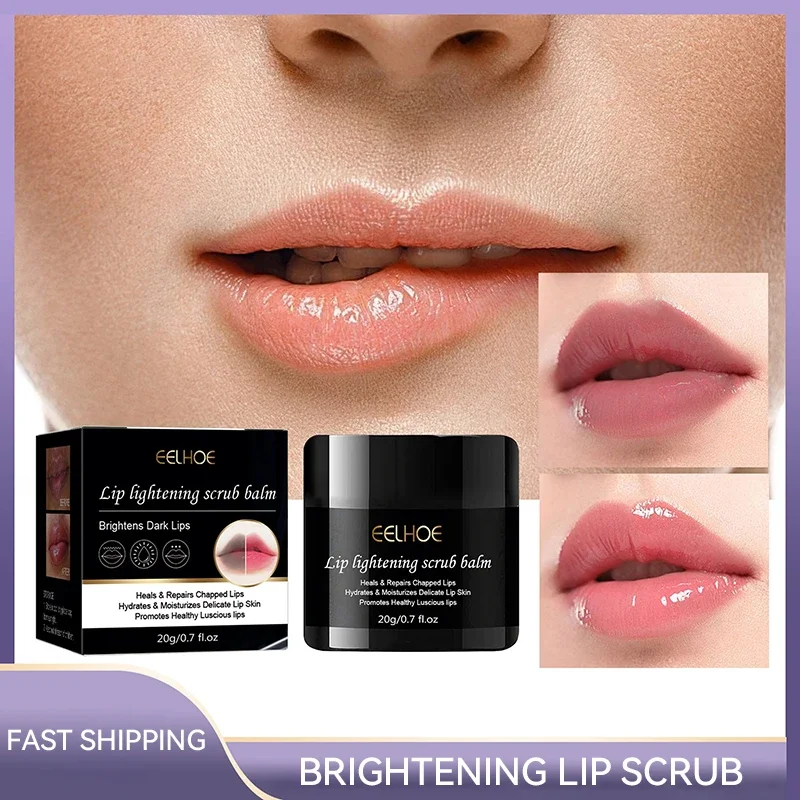 

Lip Lightening Scrub Balm Repair Fine Lines Exfoliating Lightens Dark Lips Reduce Pigmentation Nourish Brighten Lip Care 2024