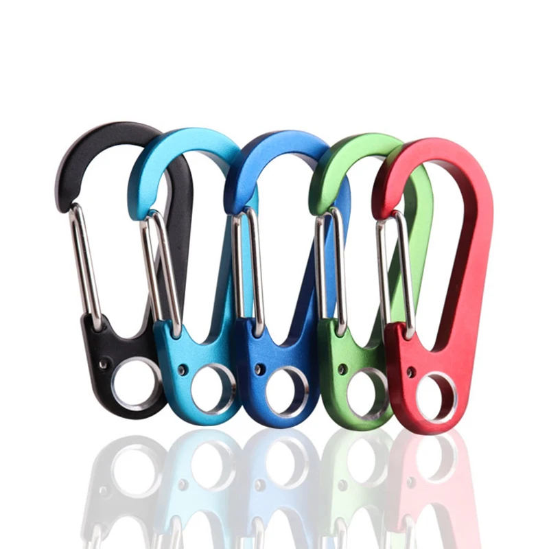 

Keychain Outdoor Camping Mini Quick Hook Gourd Hook Aluminum Mountaineering Buckle Simple Fashion Portable Keychain