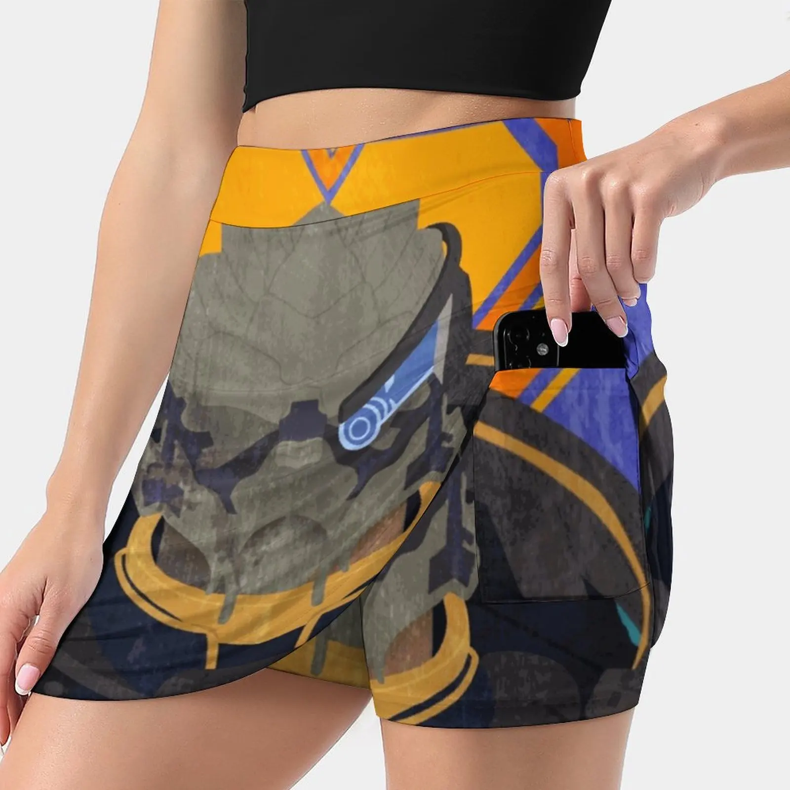 N7 Keep-Garrus Women's skirt Mini Skirts A Line Skirt With Hide Pocket Romance Bioware Mass Effect Me Garrus Garrus Vakarian N7