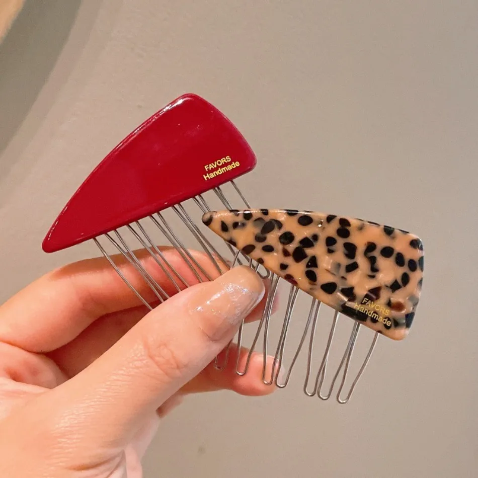 Girls Triangle Hair Comb Hair Comb Hairpin Hair Clip Barrettes ClipS Hair Accessories Side Clip Broken Hair Clip Children ZX07