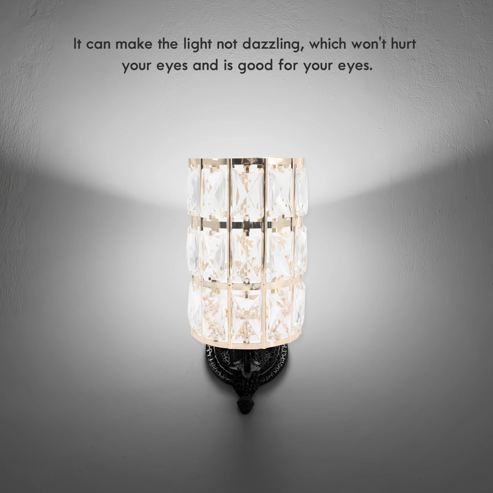 

Elegant European Style Crystal Lampshade Wall Lamp Cover Decorative Light Shade For Home Hotel Cafe Simple Design Non-Dazzling