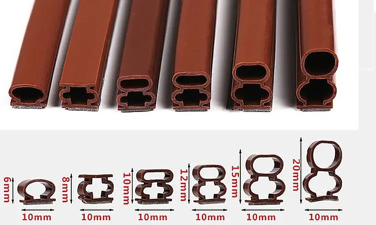 

6M silicone rubber self-adhesive window door seal door seam windproof anti-collision soundproof rubber band seal