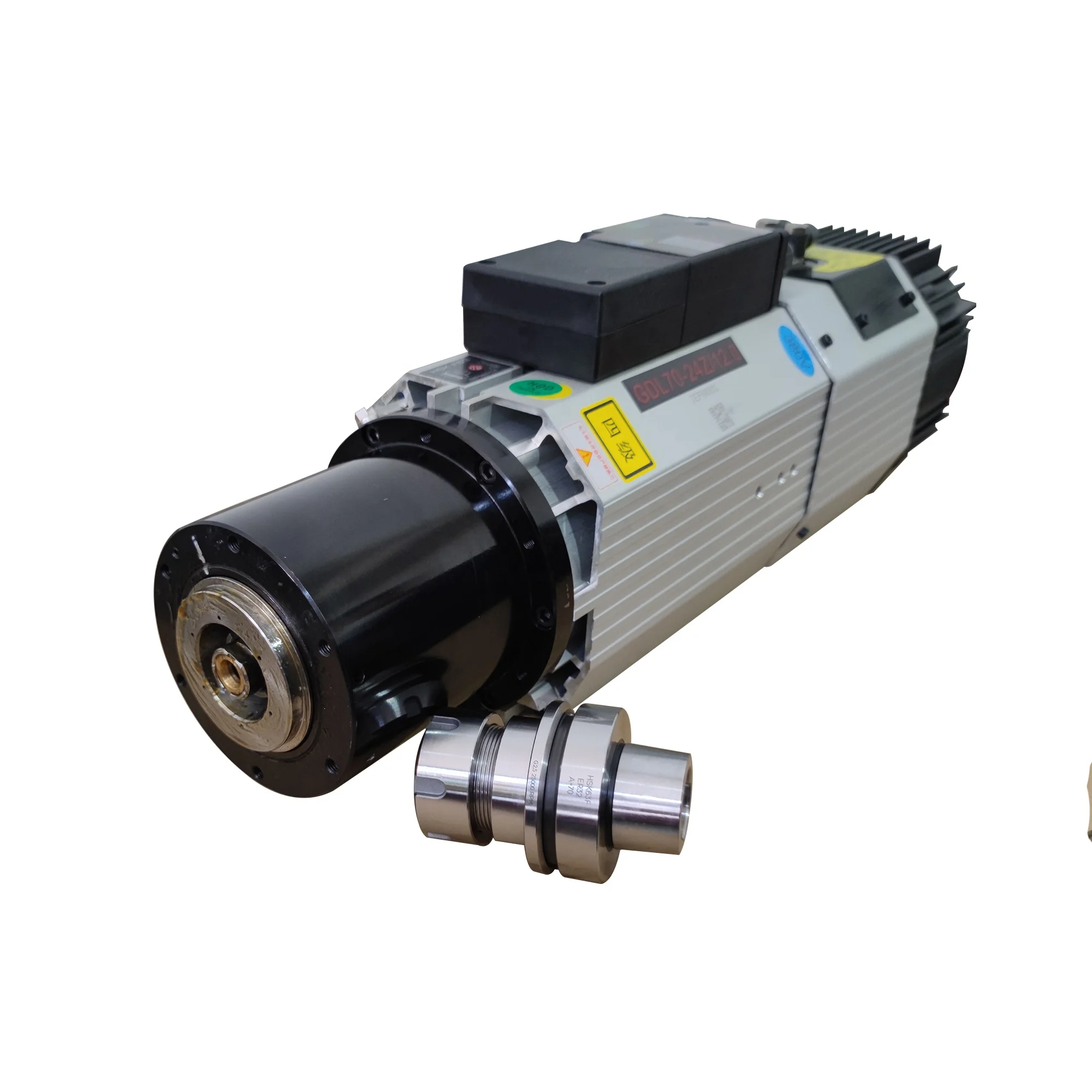 12KW 380V HSK63 Air Cooled ATC Spindle Motor 24000RPM High Precision CNC Woodworking Machine Spindle
