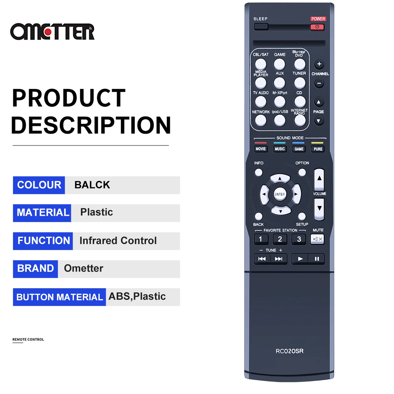RC020SR For Marantz AV Amplifier Remote Control NR1502 NR1504 NR1505 NR1403