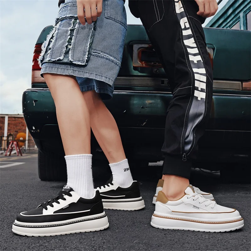 

Мужская повседневная обувь для скейтбординга, походов на открытом воздухе, модная и универсальная противоскользящая мужская уличная дорожная обувь